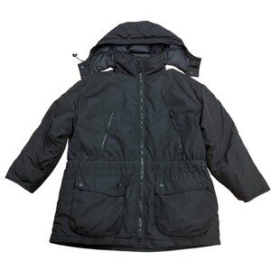 Eddie Bauer Women's Removable Hood Down Parka, Black, XL